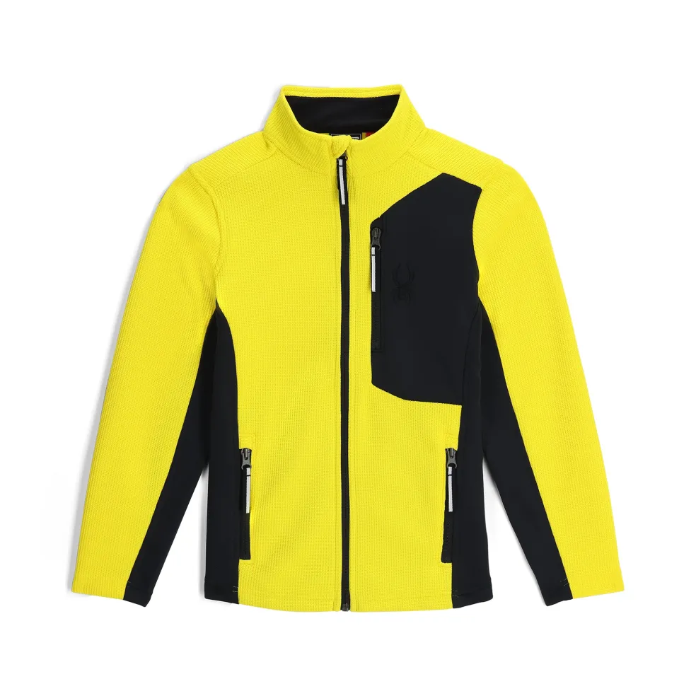 Spyder Fleece*Boys Bandit Full Zip - Acid Yellow ACIDYELLOW