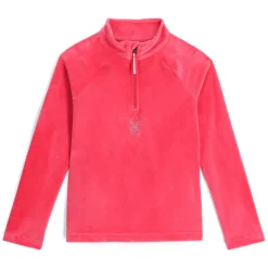 Spyder Fleece*Girls Shimmer Bug Half Zip - Prism Pink PRISMPINK