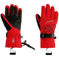 Spyder Gloves*Kids Overweb - Red SPYDERRED