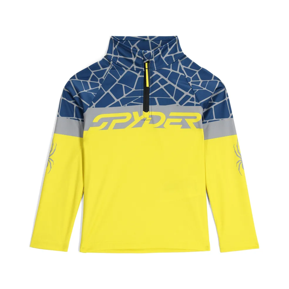 Spyder Layers*Little Boys Bug Half Zip - Acid Yellow ACIDYELLOW