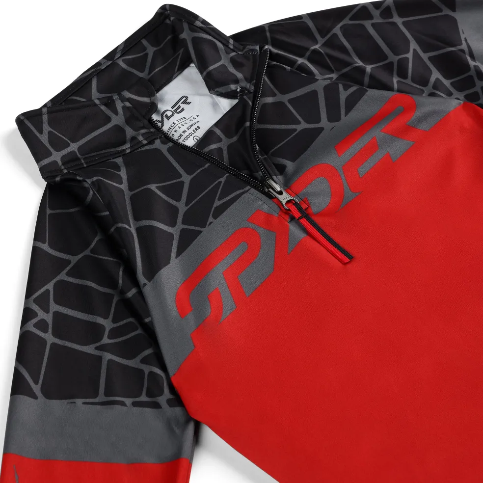Spyder Layers*Little Boys Bug Half Zip - Red SPYDERRED