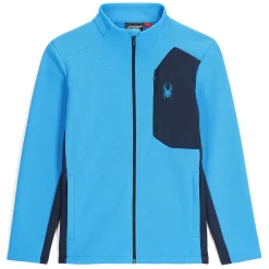 Spyder Midlayers|Fleece*Mens Bandit Full Zip - Aether Blue AETHERBLUE