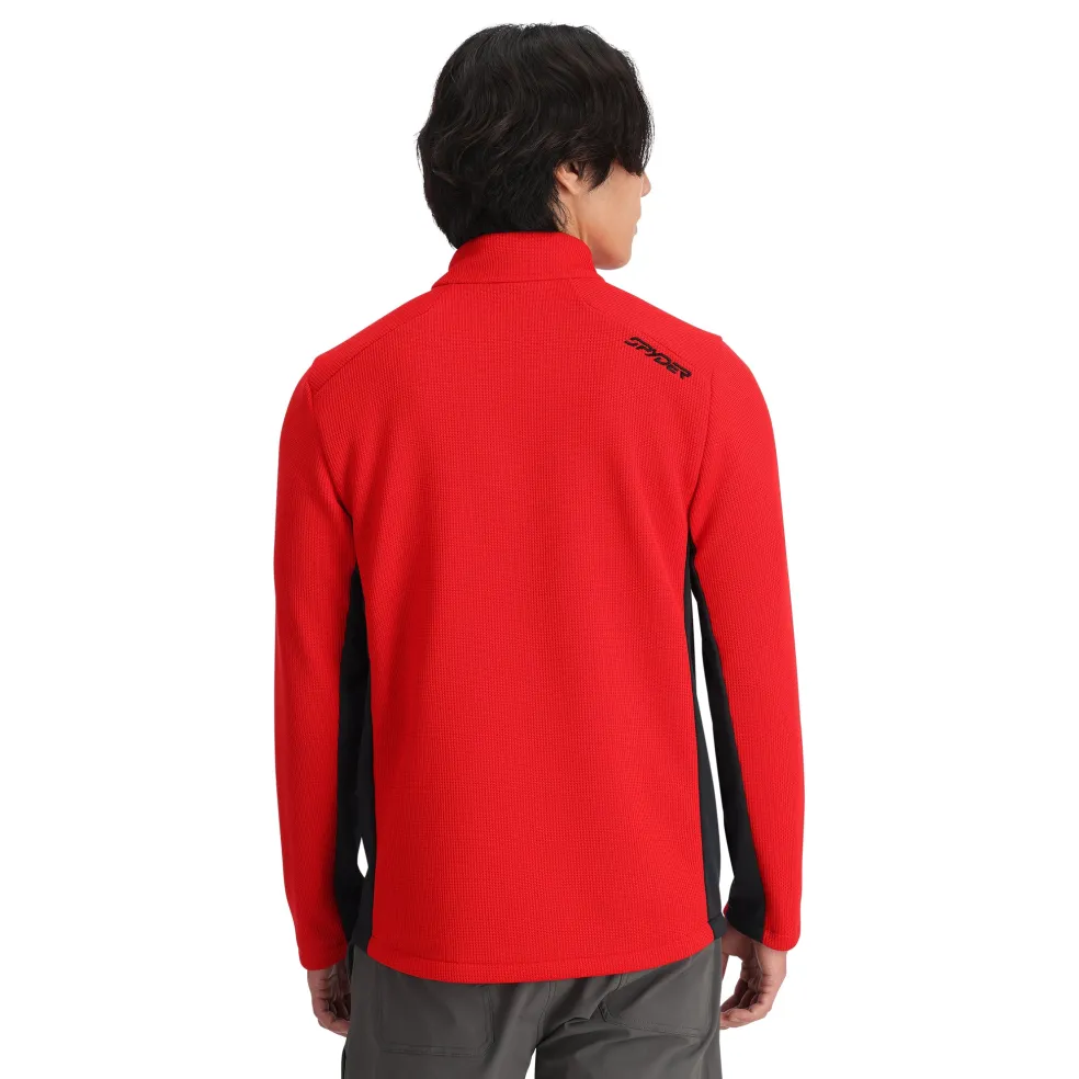 Spyder Midlayers|Fleece*Mens Bandit Full Zip - Red SPYDERRED