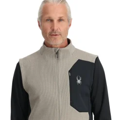 Spyder Midlayers|Fleece*Mens Bandit Vest - CONCRETE