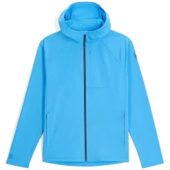Spyder Midlayers|Fleece*Mens Gridweb Hoodie - Aether Blue AETHERBLUE