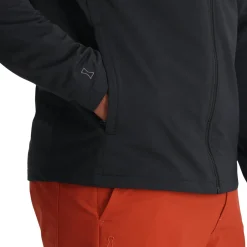 Spyder Midlayers|Fleece*Mens Gridweb Hoodie - BLACK