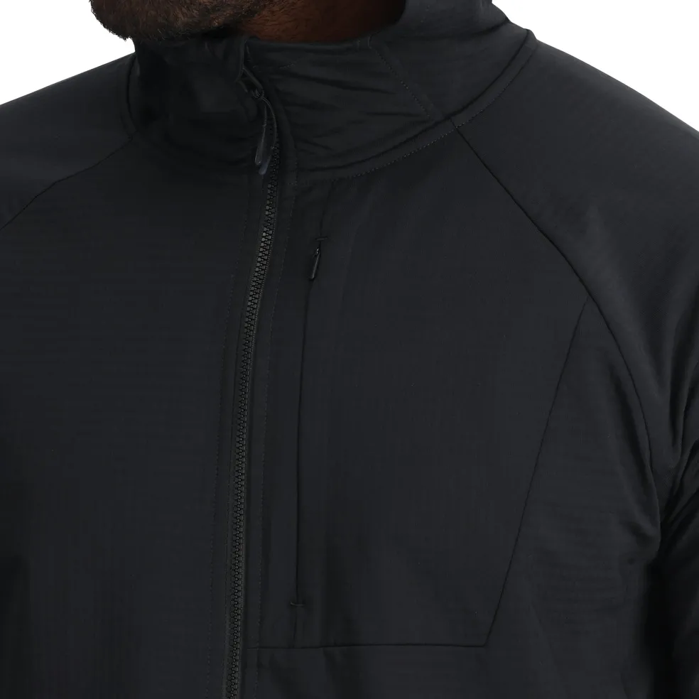 Spyder Midlayers|Fleece*Mens Gridweb Hoodie - BLACK