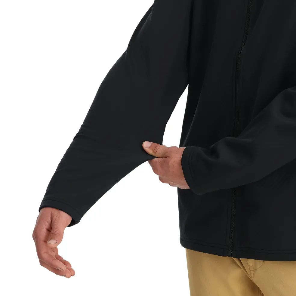 Spyder Midlayers|Fleece*Mens Gridweb Hoodie - BLACK