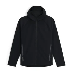 Spyder Midlayers|Fleece*Mens Gridweb Hoodie - BLACK