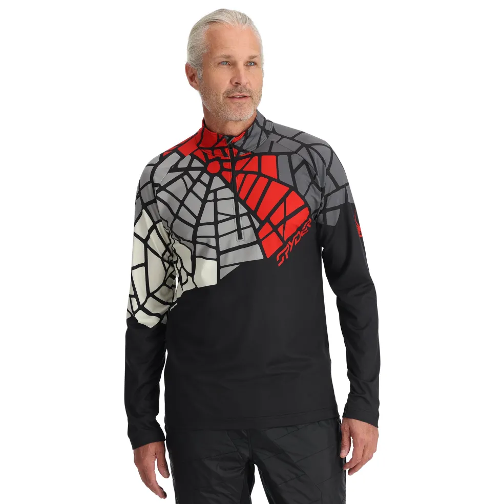 Spyder Midlayers|Resort*Mens Legacy Half Zip - BLACK