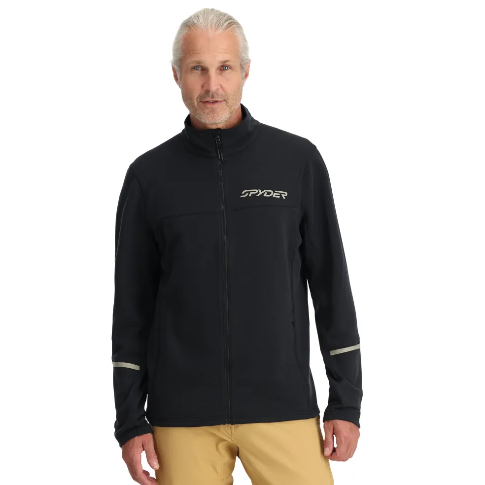 Spyder Midlayers|Fleece*Mens Speed Fleece Full Zip - BLACK