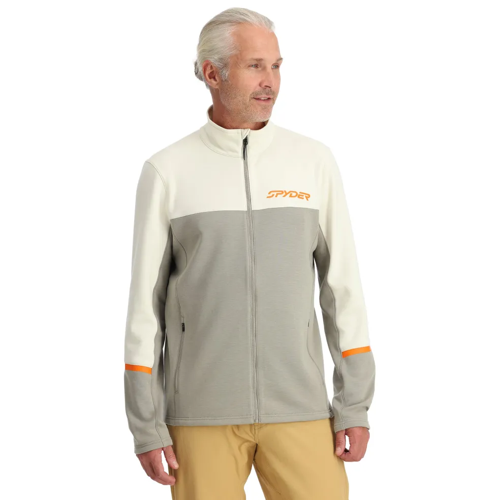 Spyder Midlayers|Fleece*Mens Speed Fleece Full Zip - CONCRETE