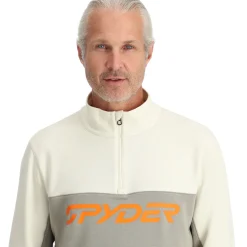 Spyder Midlayers|Fleece*Mens Speed Fleece Half Zip - CONCRETE