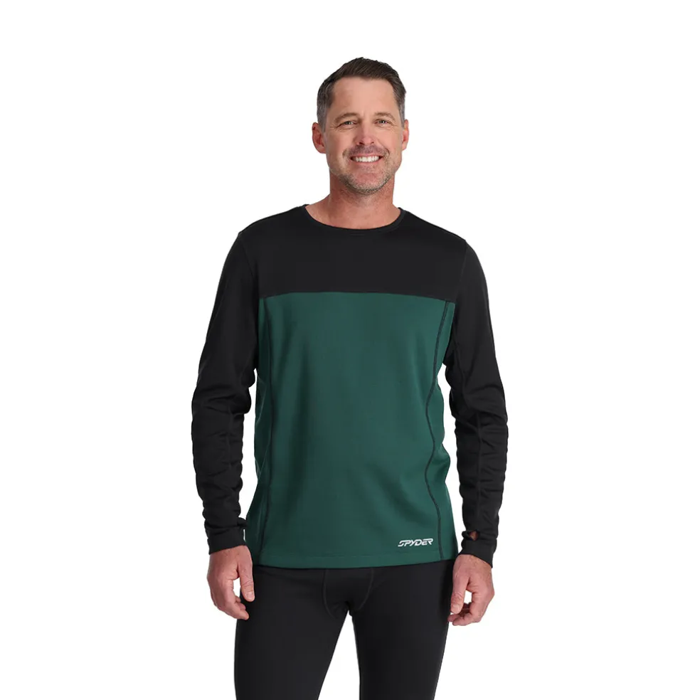 Spyder Baselayers*Mens Stretch Charger Crew - Cypress Green CYPRESSGREEN