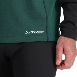 Spyder Baselayers*Mens Stretch Charger Crew - Cypress Green CYPRESSGREEN