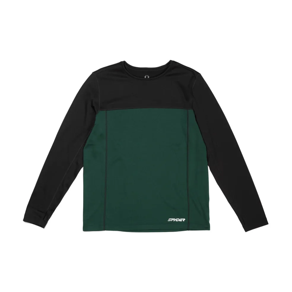Spyder Baselayers*Mens Stretch Charger Crew - Cypress Green CYPRESSGREEN