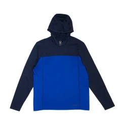 Spyder Baselayers|Freeski*Mens Stretch Charger Hoodie - Electric Blue ELECTRICBLUE
