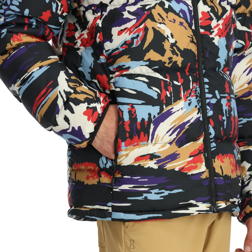 Spyder Midlayers|Down*Mens Windom Down Jacket - Paint By Numbers Purple Flash PAINTBYNUMBERSPURPLEFLASH