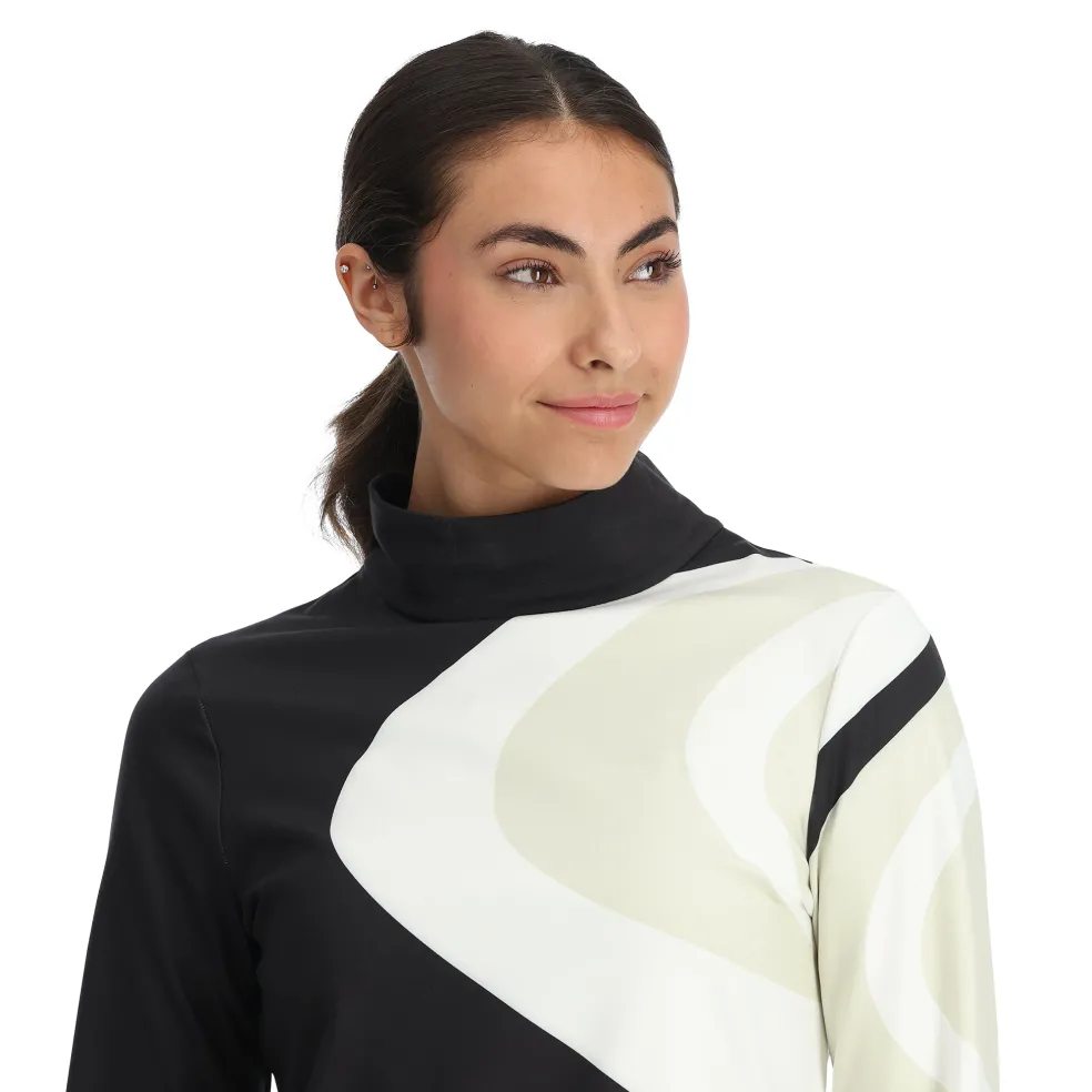 Spyder Baselayers*Womens Chute Turtleneck - BLACK