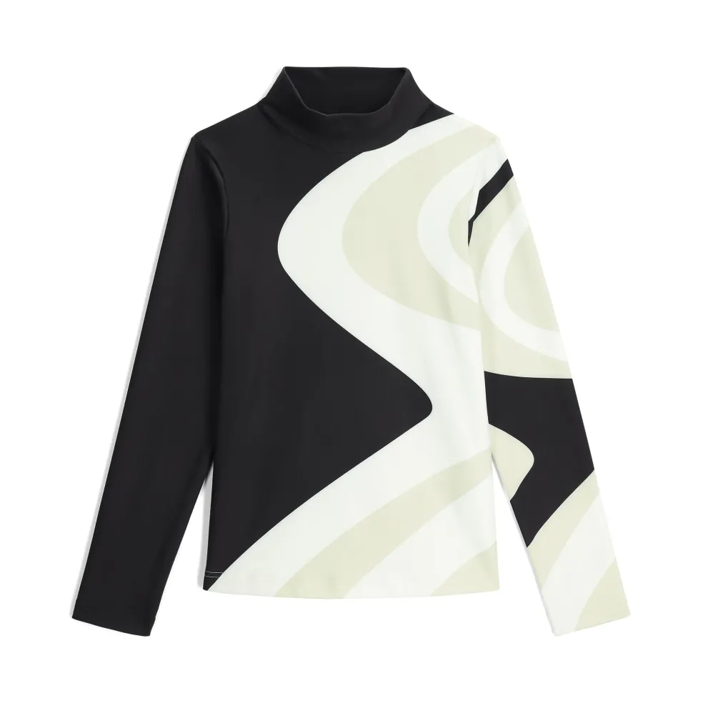 Spyder Baselayers*Womens Chute Turtleneck - BLACK