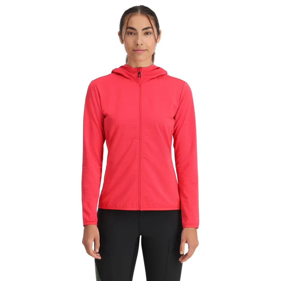 Spyder Midlayers|Fleece*Womens Gridweb Fleece Hoodie - Prism Pink PRISMPINK