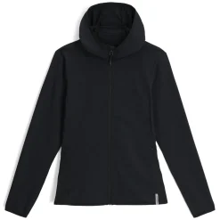 Spyder Midlayers|Fleece*Womens Gridweb Hoodie - BLACK