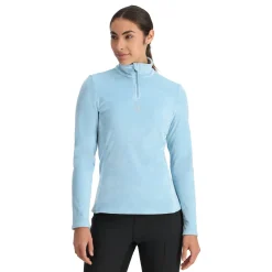 Spyder Midlayers|Fleece*Womens Shimmer Bug Half Zip - Blue Drift BLUEDRIFT