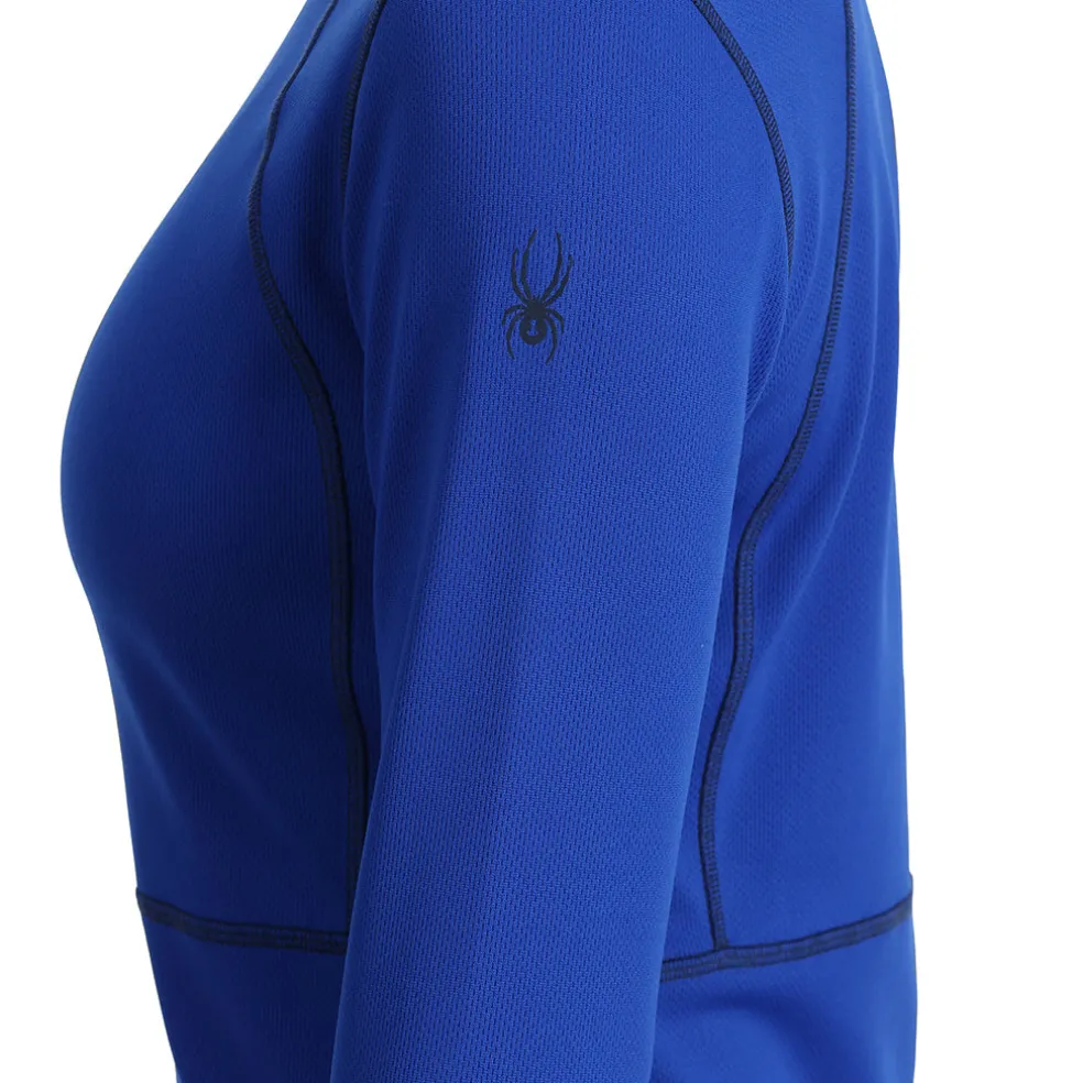 Spyder Baselayers|Midlayers*Womens Stretch Charger Crew - Electric Blue ELECTRICBLUE