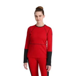 Spyder Baselayers|Midlayers*Womens Stretch Charger Crew - PULSE