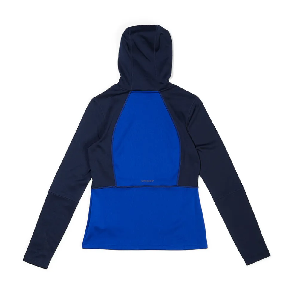 Spyder Baselayers|Midlayers*Womens Stretch Charger Hoodie - Electric Blue ELECTRICBLUE