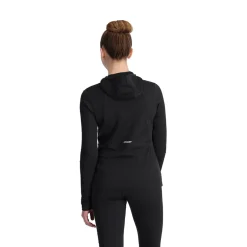 Spyder Baselayers|Midlayers*Womens Stretch Charger Hoodie - BLACK