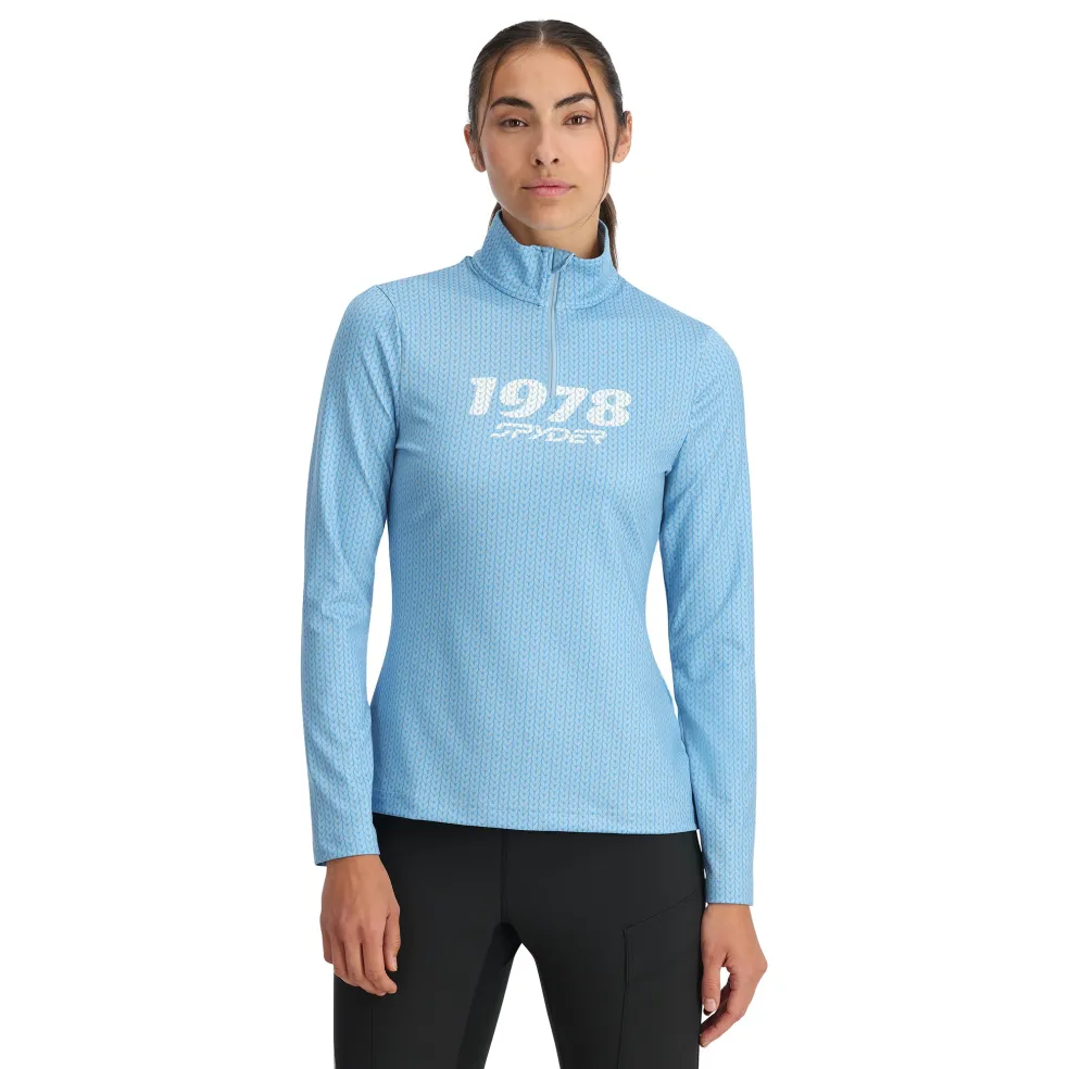Spyder Midlayers*Womens Vivid Half Zip - Blue Drift BLUEDRIFT