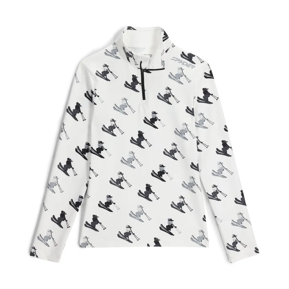 Spyder Midlayers*Womens Vivid Half Zip - WHITE