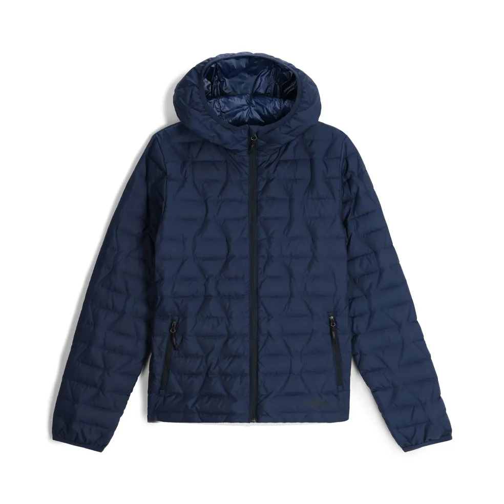 Spyder Midlayers|Down*Womens Zenith Hooded - True Navy TRUENAVY